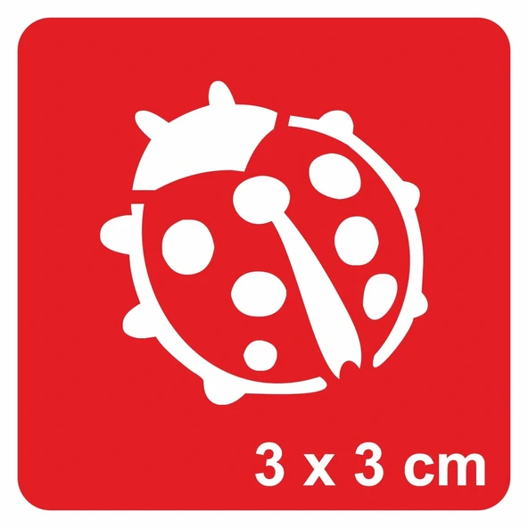 Uğur Böceği-1 Tattoo Geçici Dövme Şablonları Kına Kalıpları ürün görseli 1