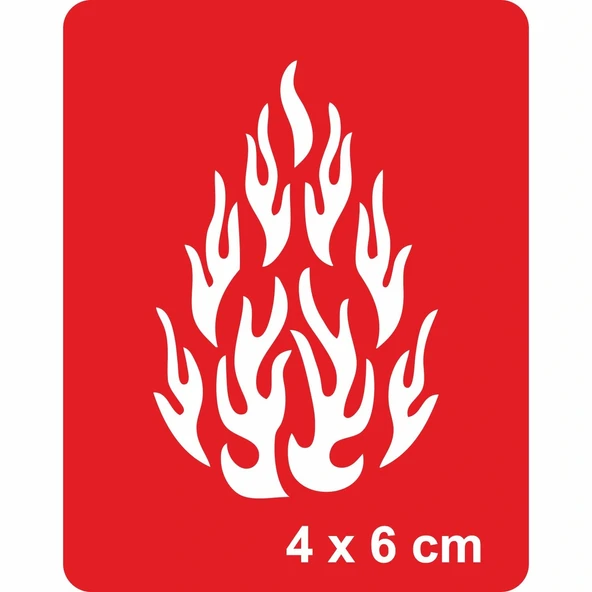 Alevler Tattoo Geçici Dövme Şablonları Kına Kalıpları ürün görseli 1