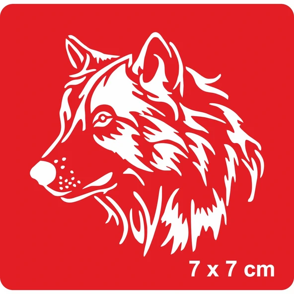 Güzel Yüzlü Kurt Tattoo Geçici Dövme Şablonları Kına Kalıpları ürün görseli 1