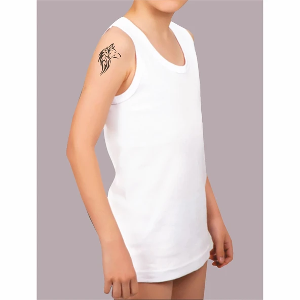 Asil Kurt  Tattoo Geçici Dövme Şablonları Kına Kalıpları - Resim 2