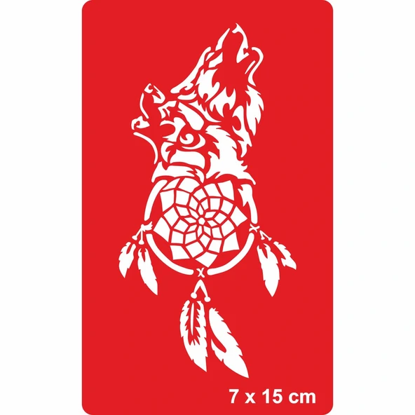 Düşlerin Gerçeği Kurt Tattoo Geçici Dövme Şablonları Kına Kalıpları ürün görseli 1