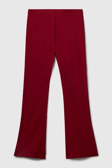 United Colors of Benetton Kız Çocuk 3DKECF037-25K İspanyol Tayt Bordo - Resim 2