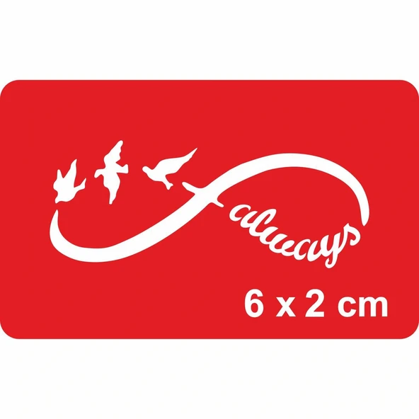 Sonsuz Kuşlar  Tattoo Geçici Dövme Şablonları Kına Kalıpları ürün görseli 1