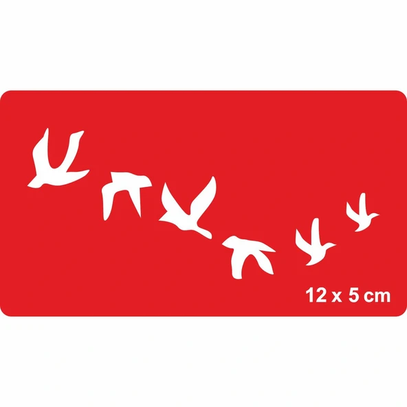 Gidin Gidin Güzel Kuşlar Tattoo Geçici Dövme Şablonları Kına Kalıpları ürün görseli 1