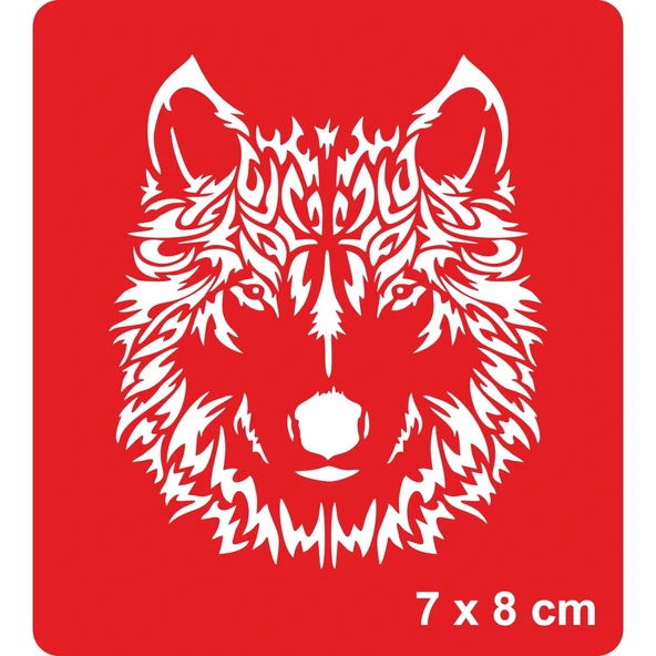 Şahane Kurt Tattoo Geçici Dövme Şablonları Kına Kalıpları