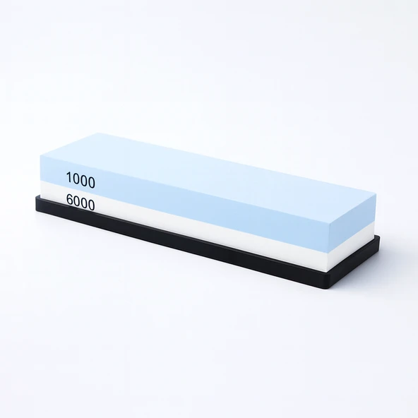 1000/6000 Grit Kum Çift Taraflı El Taşlama Profesyonel Bıçak El Aletleri Makas Şef Biley Bileme Taşı - Resim 8