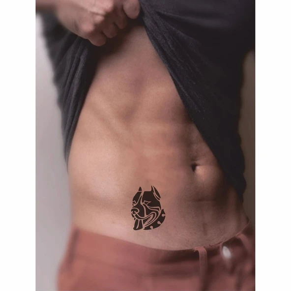 Dikkat Köpek Var! Tattoo Geçici Dövme Şablonları Kına Kalıpları - Resim 2