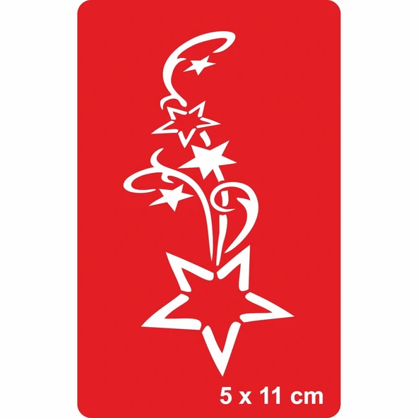 Orient Yıldızı-1 Tattoo Geçici Dövme Şablonları Kına Kalıpları ürün görseli 1