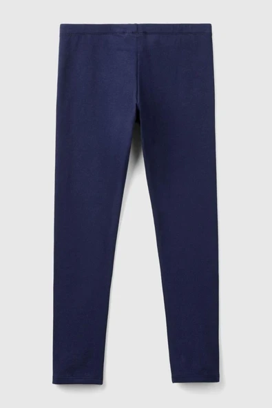 United Colors of Benetton Kız Çocuk 3MT1CF02G-25K Tayt Lacivert - Resim 2