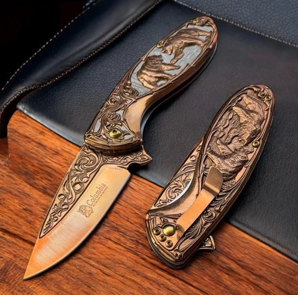 AlsepeteAvm 2510-B Rose Ayı Motifli Kamp Çakısı ürün görseli