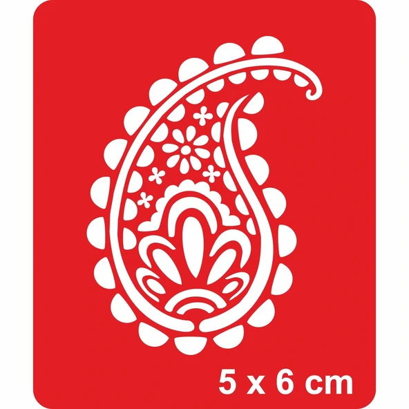 Buta Tattoo Geçici Dövme Şablonları Kına Kalıpları ürün görseli 1