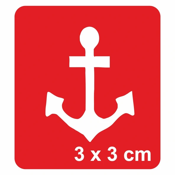 Kayık Çapası Tattoo Geçici Dövme Şablonları Kına Kalıpları ürün görseli 1