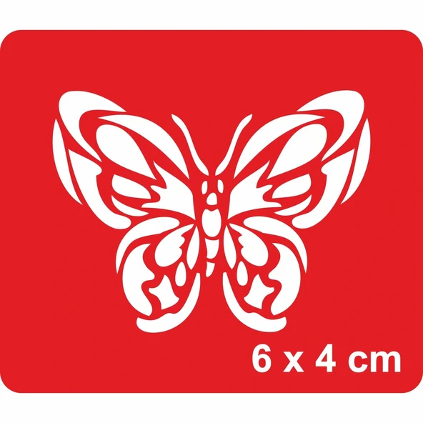 Papyon Kelebek-1 Tattoo Geçici Dövme Şablonları Kına Kalıpları ürün görseli 1