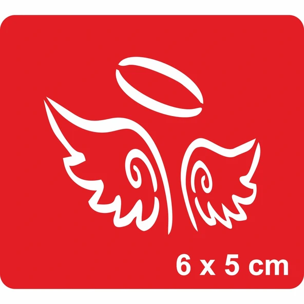 Melek  Kanatları  Tattoo Geçici Dövme Şablonları Kına Kalıpları ürün görseli 1