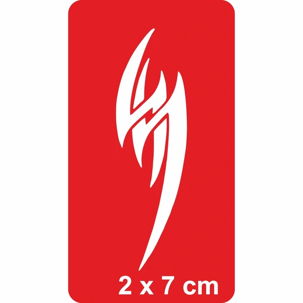 Tribal Şimşek Tattoo Geçici Dövme Şablonları Kına Kalıpları ürün görseli 1