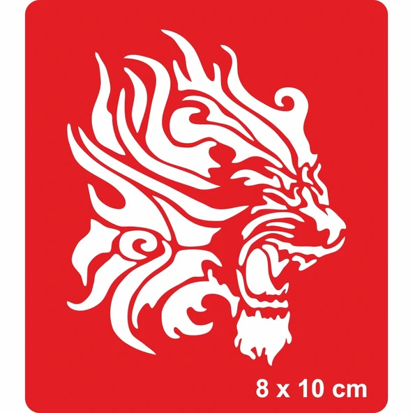 Tribal Aslan-2 Tattoo Geçici Dövme Şablonları Kına Kalıpları ürün görseli 1