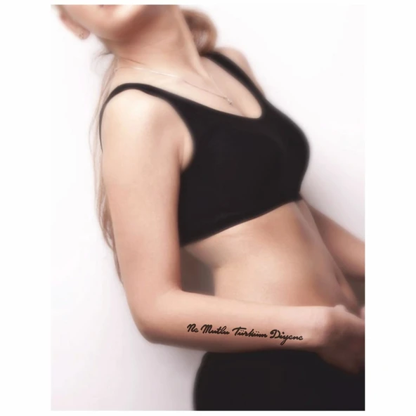 Ne Mutlu Türküm Diyene Tattoo Geçici Dövme Şablonları Kına Kalıpları - Resim 2