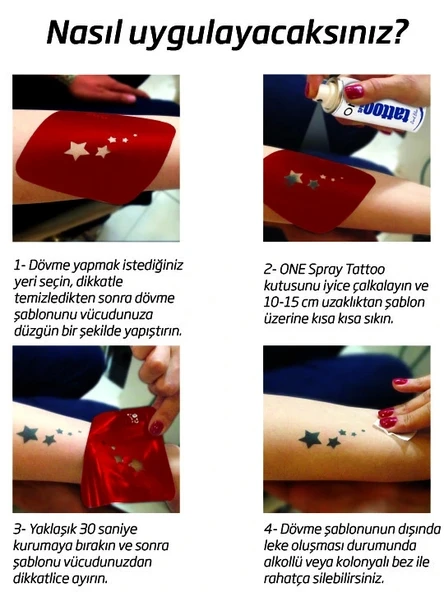 Kalp Fermuar Tribal 5'li Set Geçici Dövme Kına Şablonu - Resim 2