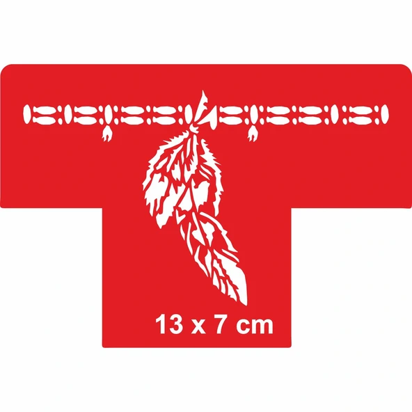 Kızılderili Tüyleri Tattoo Geçici Dövme Şablonları Kına Kalıpları