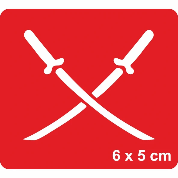 Samuray Kılıç  Tattoo Geçici Dövme Şablonları Kına Kalıpları ürün görseli 1