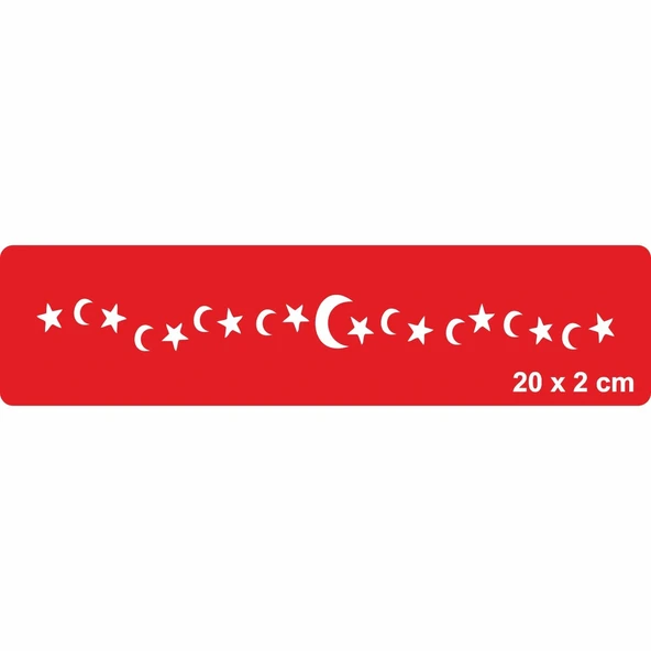 Ayyıldız Bayrak  Tattoo Geçici Dövme Şablonları Kına Kalıpları ürün görseli 1