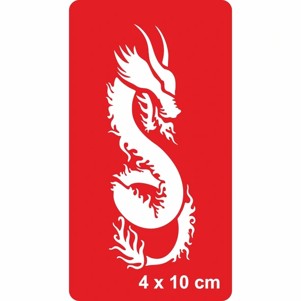 Güçlü Yılan Ejderha Tattoo Geçici Dövme Şablonları Kına Kalıpları ürün görseli 1