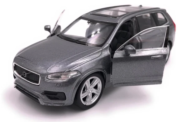 Oyuncak Metal Model Araba 1/36 Çek Bırak Siyah Füme Volvo XC90 - Resim 4
