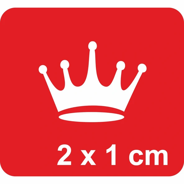 Minik Taç Minimal Tattoo Geçici Dövme Şablonları Kına Kalıpları ürün görseli 1