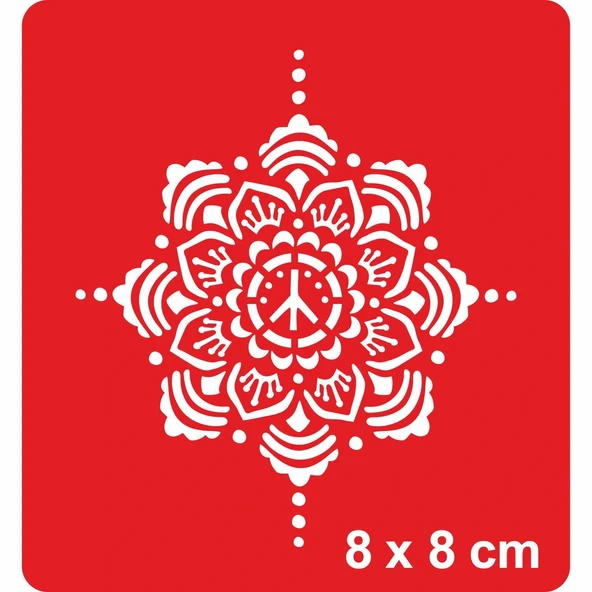 Mandala 360 Tattoo Geçici Dövme Şablonları Kına Kalıpları ürün görseli 1