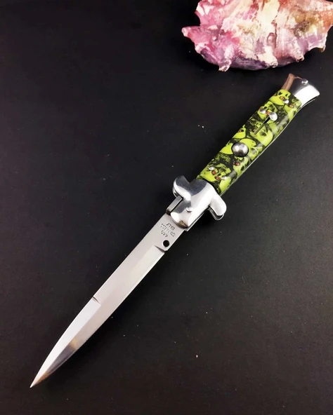 Yeşil Kuru Kafa 25 CM İtalyan Stiletto ürün görseli