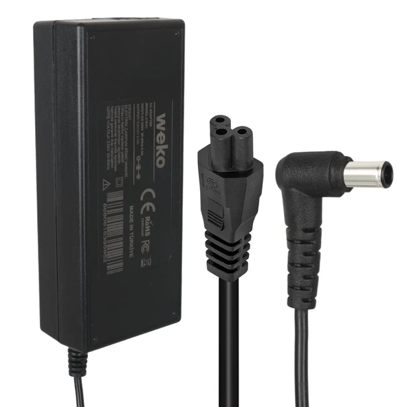 Weko 19.5 Volt 4.74 Amper 6.5*4.4 Uçlu Sony Notebook Adaptör ürün görseli 1