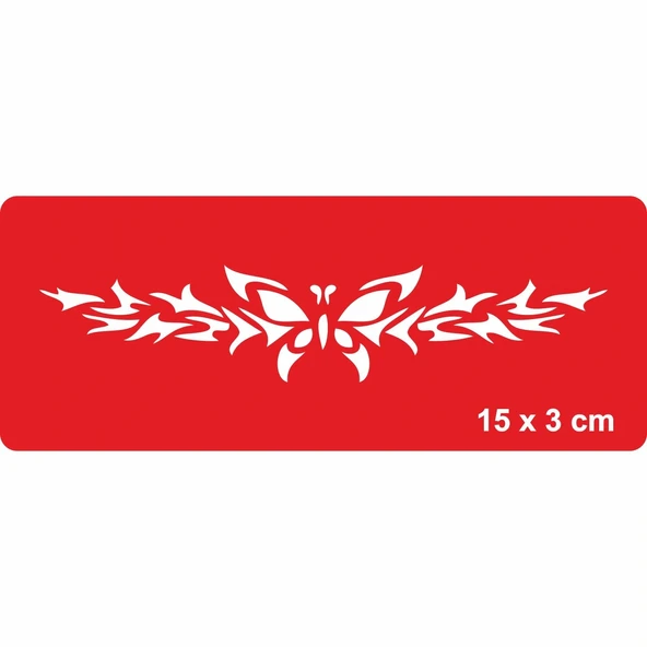 Doğadaki Kelebek Tattoo Geçici Dövme Şablonları Kına Kalıpları ürün görseli 1