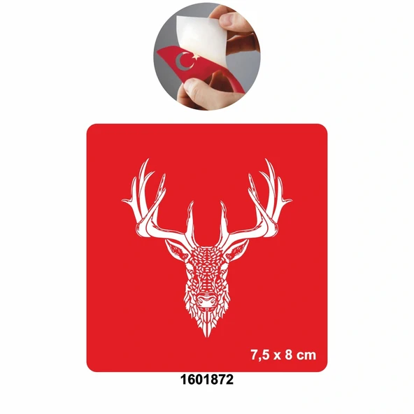 Yaban Hayat Geyik  Tattoo Geçici Dövme Şablonları Kına Kalıpları ürün görseli 1