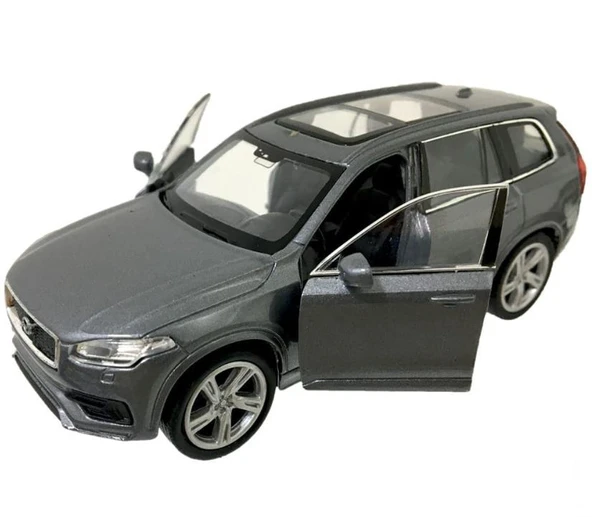 Oyuncak Metal Model Araba 1/36 Çek Bırak Siyah Füme Volvo XC90 - Resim 3
