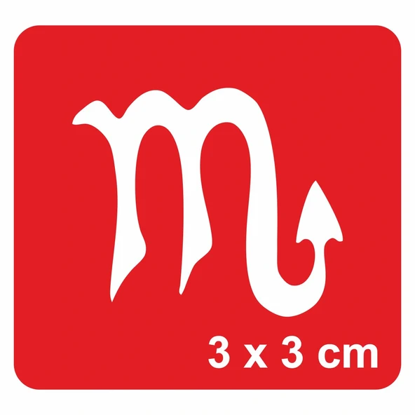 Akrep Burcu Tattoo Geçici Dövme Şablonları Kına Kalıpları ürün görseli 1