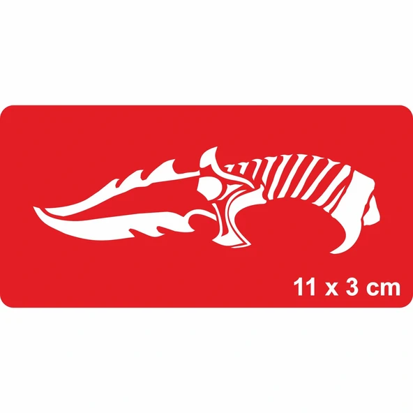 Bel Kama Hançer Bıçak  Tattoo Geçici Dövme Şablonları Kına Kalıpları