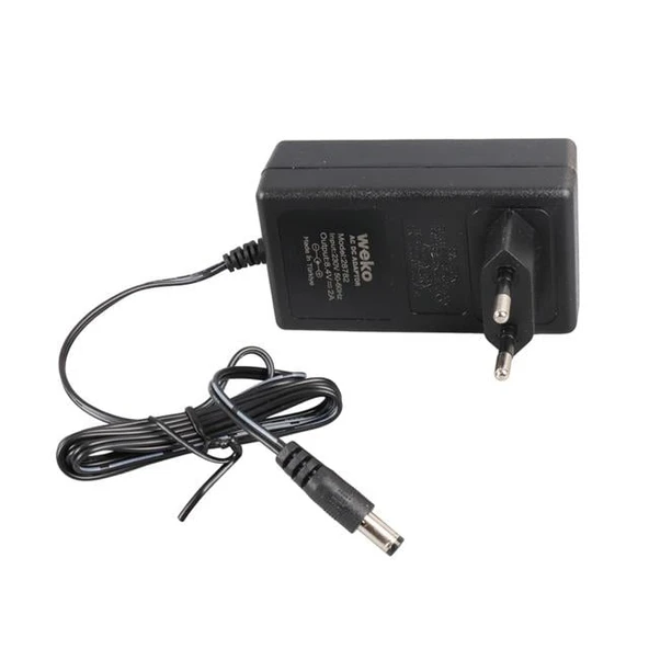 Weko 8.4 Volt - 2 Amper 5.5X2.5Mm Uçlu Priz Tip Kırmızı Yeşil Ledli Yerli Üretim Akü Şarj Adaptörü - Resim 3
