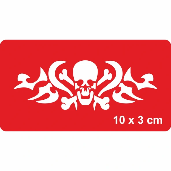 Tehlikeli Bölge Tattoo Geçici Dövme Şablonları Kına Kalıpları ürün görseli 1