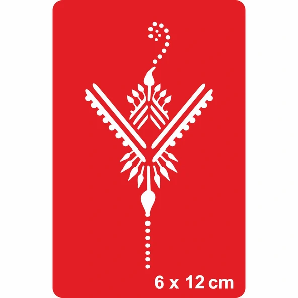 Kına Motifi 77 Tattoo Geçici Dövme Şablonları Kına Kalıpları ürün görseli 1