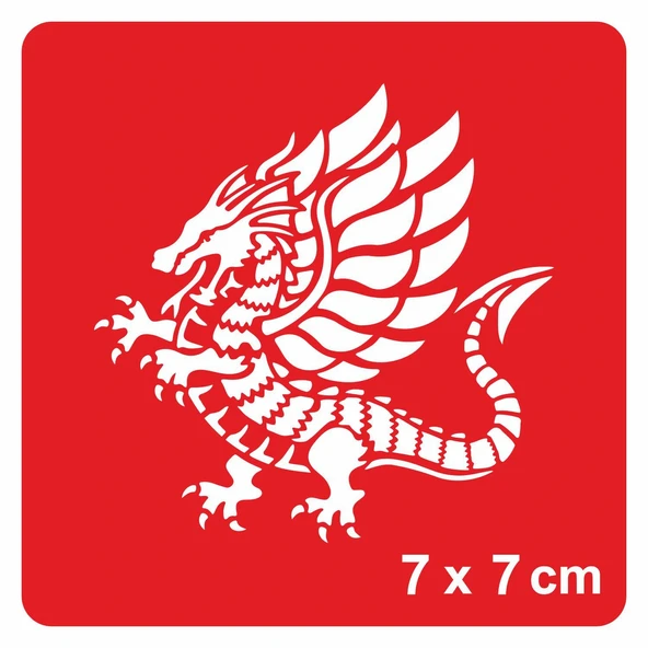 Yürüyen Kanatlı Ejder Tattoo Geçici Dövme Şablonları Kına Kalıpları ürün görseli 1