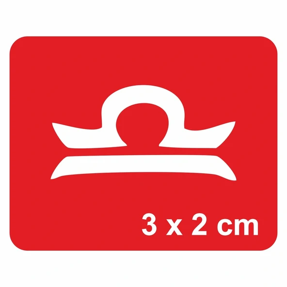 Terazi Burcu Tattoo Geçici Dövme Şablonları Kına Kalıpları ürün görseli 1