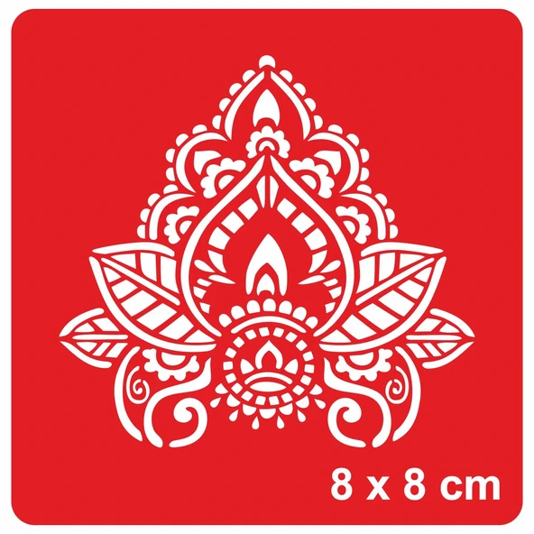 Dantel Motifi 254 Tattoo Geçici Dövme Şablonları Kına Kalıpları