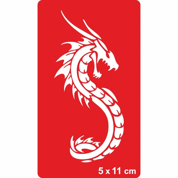 Dev Yılan Saldırısı Tattoo Geçici Dövme Şablonları Kına Kalıpları ürün görseli 1