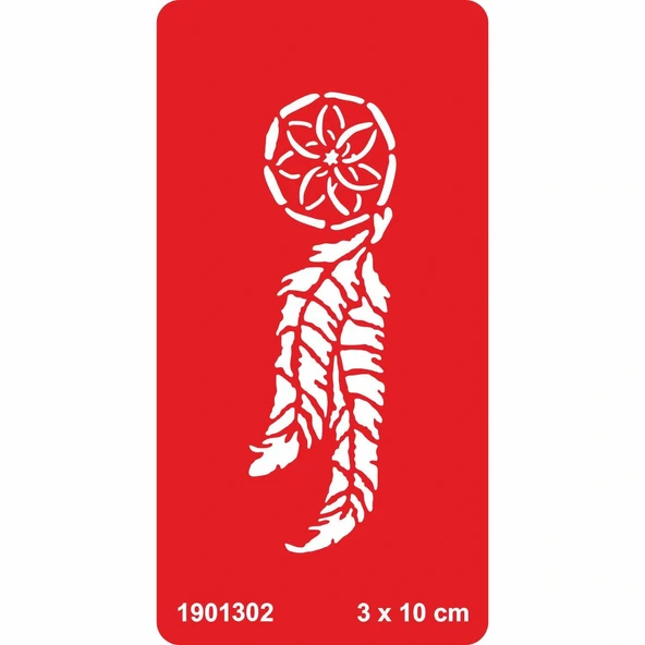 Düş Kapanı Tüy Tattoo Geçici Dövme Şablonları Kına Kalıpları ürün görseli 1