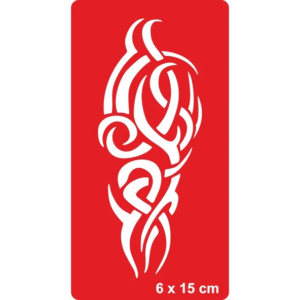 Tribal 209 Tattoo Geçici Dövme Şablonları Kına Kalıpları ürün görseli 1
