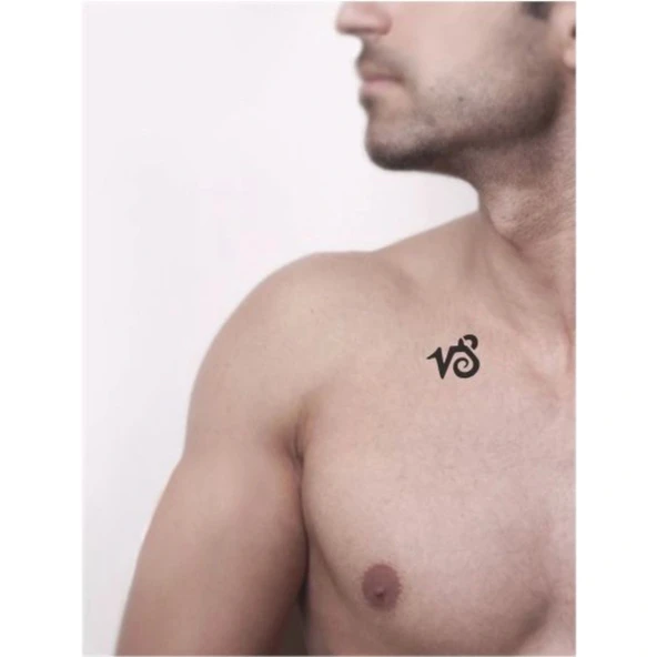 Oğlak Burcu Tattoo Geçici Dövme Şablonları Kına Kalıpları - Resim 2