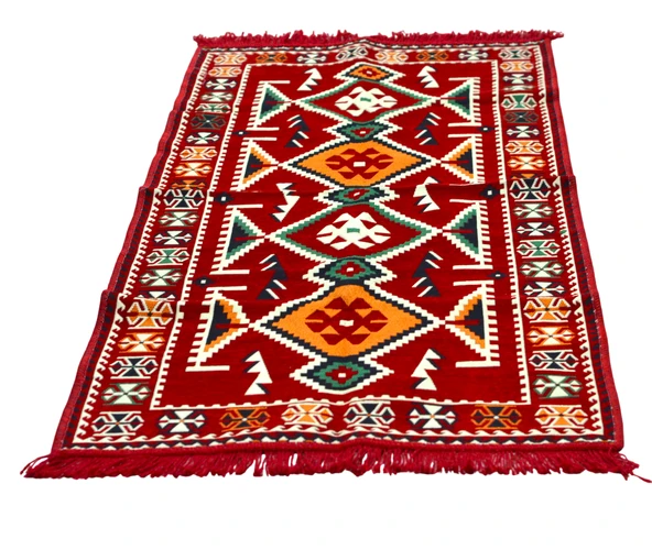 Etnik Motifli Otantik Dekoratif Kilim Desenli Halı (80cmx200cm) M4 - 3