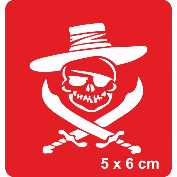 Tehlikeli Korsan Tattoo Geçici Dövme Şablonları Kına Kalıpları ürün görseli 1