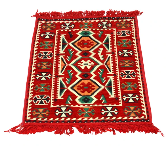 Etnik Motifli Otantik Dekoratif Kilim Desenli Halı (60cmx90cm) M4 - 2
