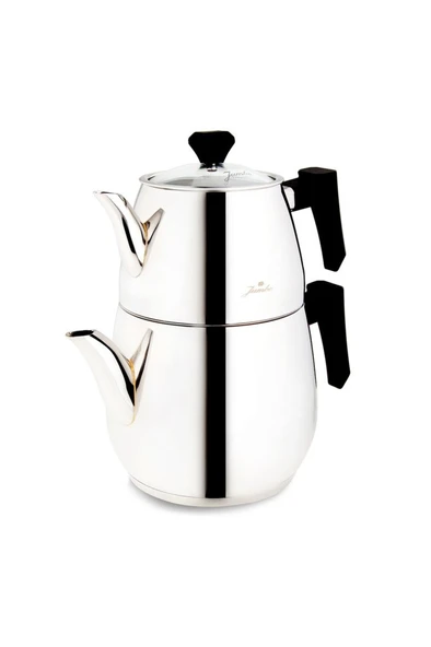 Jumbo Lubin Bakalit Saplı Çelik Çaydanlık - 2